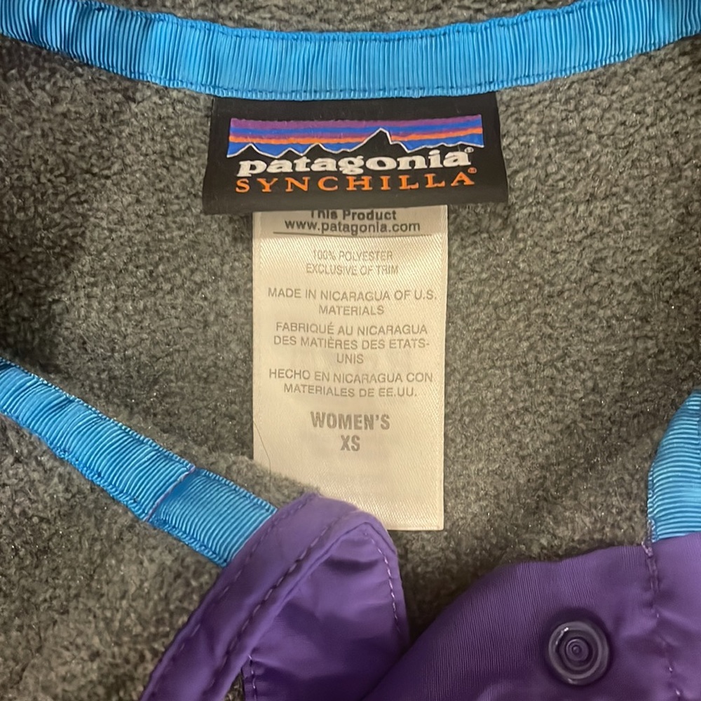 Patagonia Synchilla Snap Pullover In Charcoal Gra… - image 4